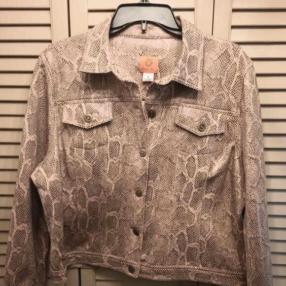 Ruby Road Snake Skin faux leather Jacket. - Picture 1 of 2